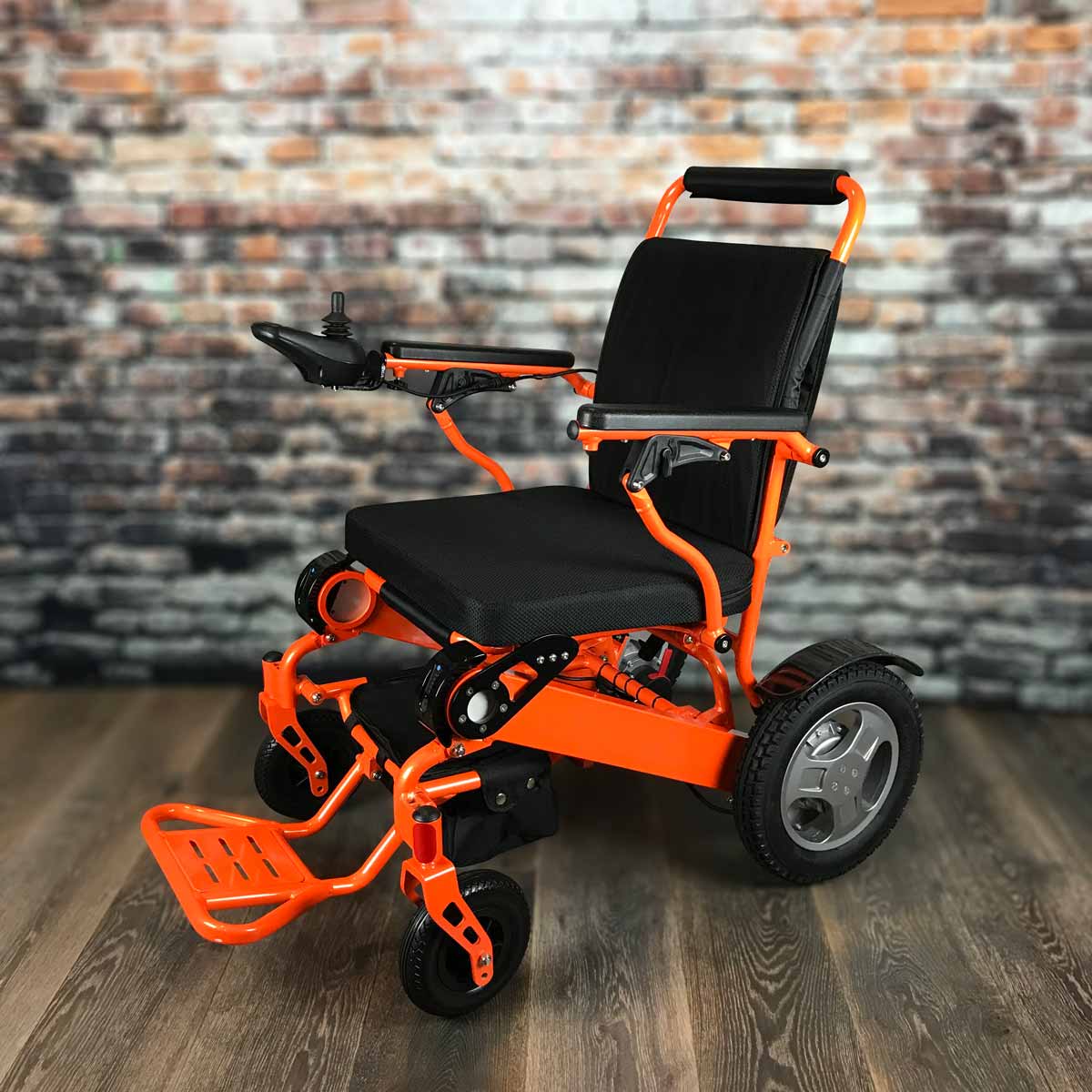Heavy-Duty-FOLD-&-GO-Electric-Wheelchair®-(Orange)